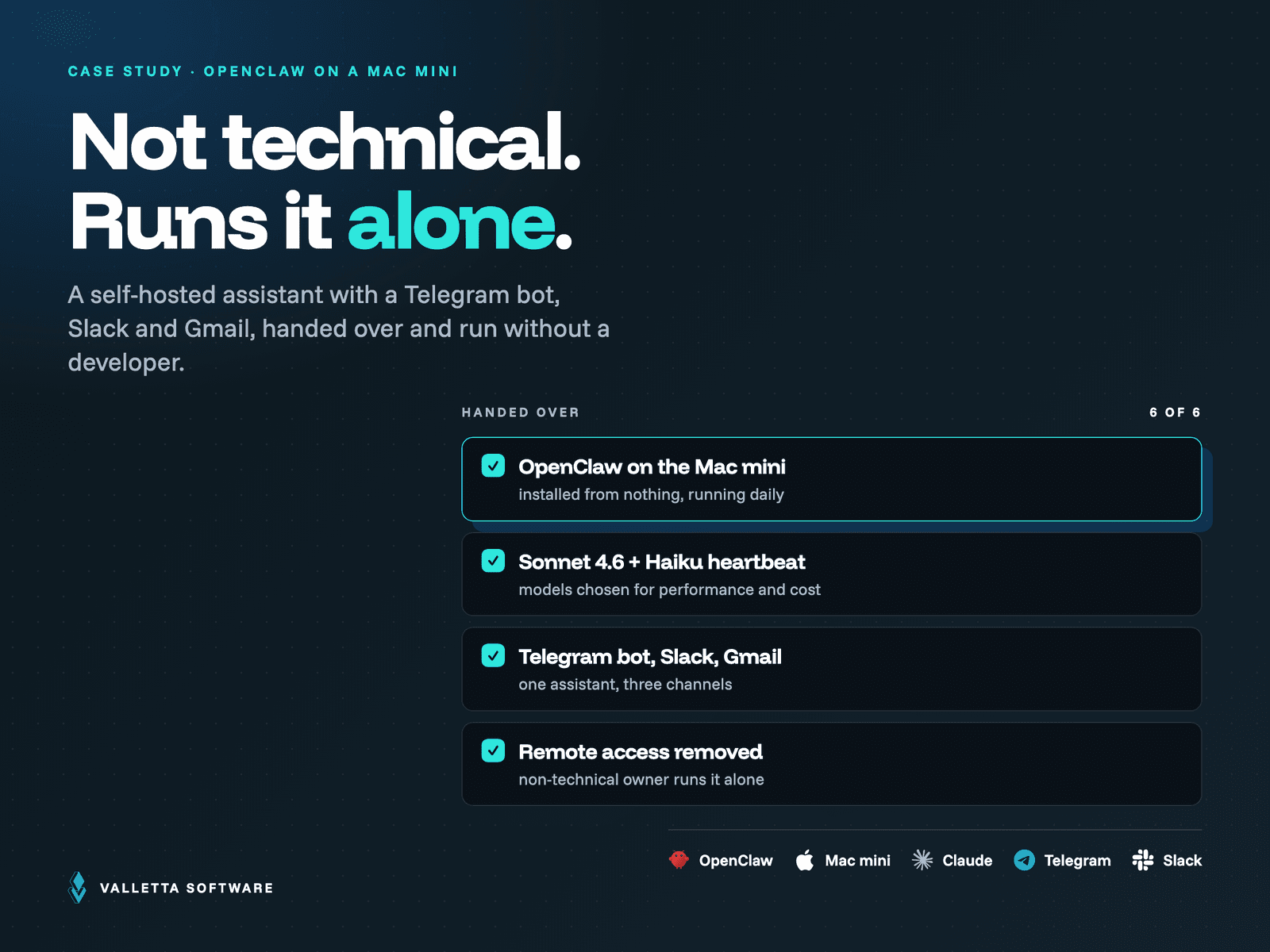 A Non-Technical Owner Now Runs Their Own Self-Hosted AI Assistant case study preview