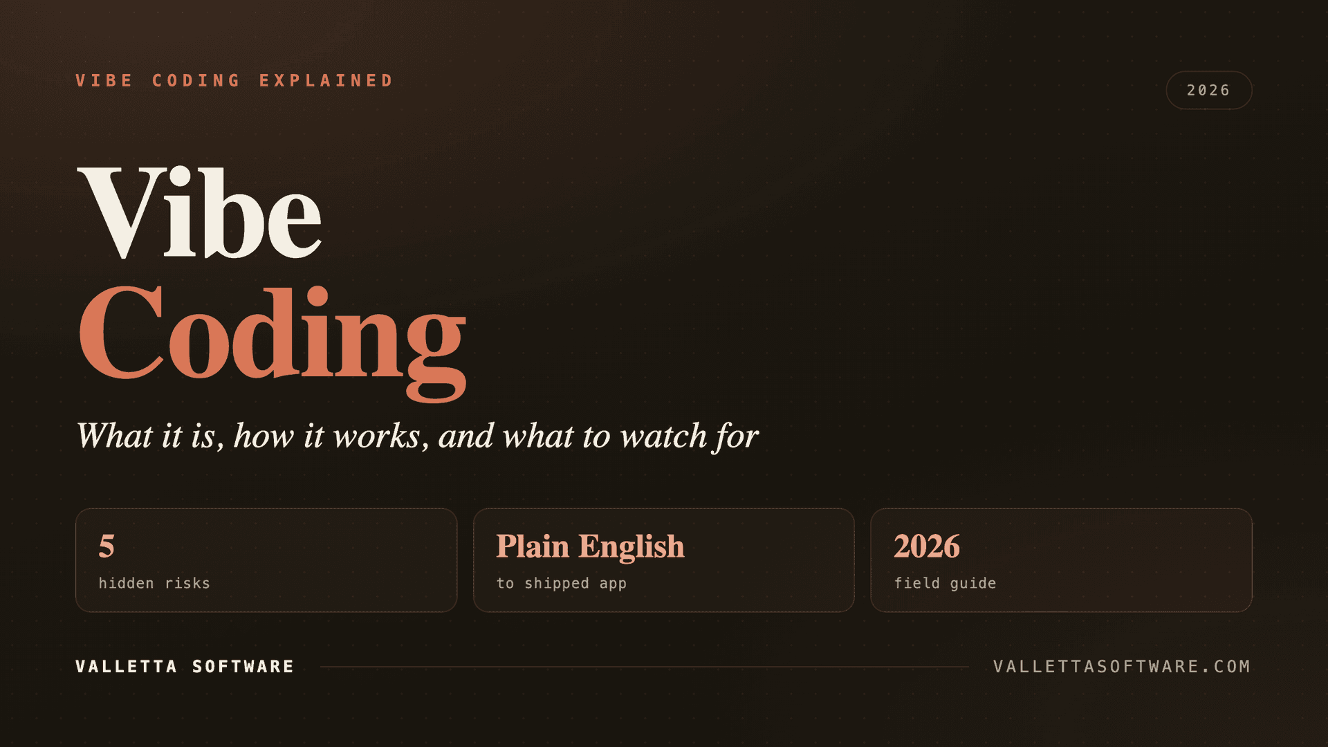 Vibe coding explained: what it is, how it works, and what to watch for