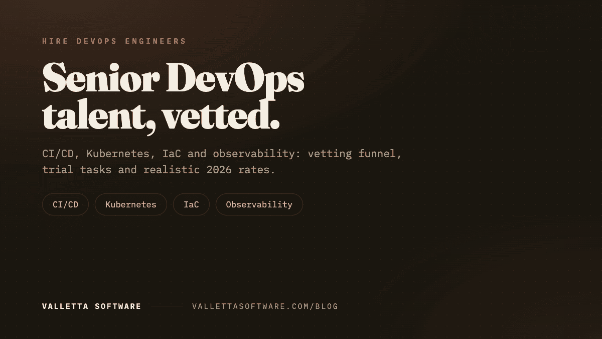 Hire DevOps Engineers in 2026: Vetted Senior Talent