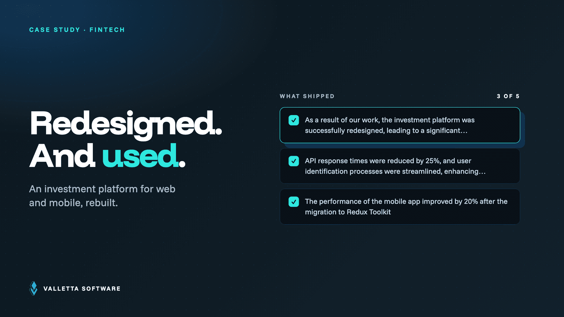 Investment Platform for Web and Mobile