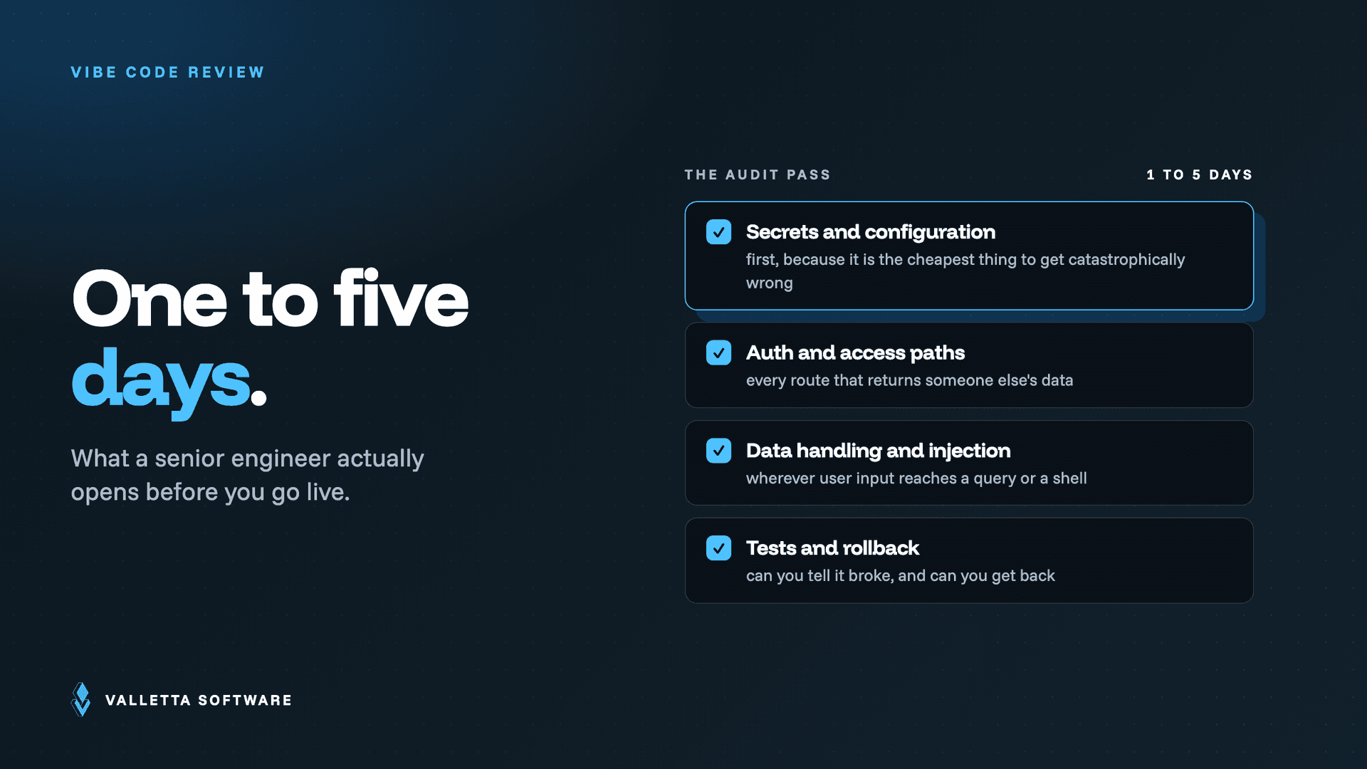 How to Audit a Vibe-Coded App Before It Goes Live