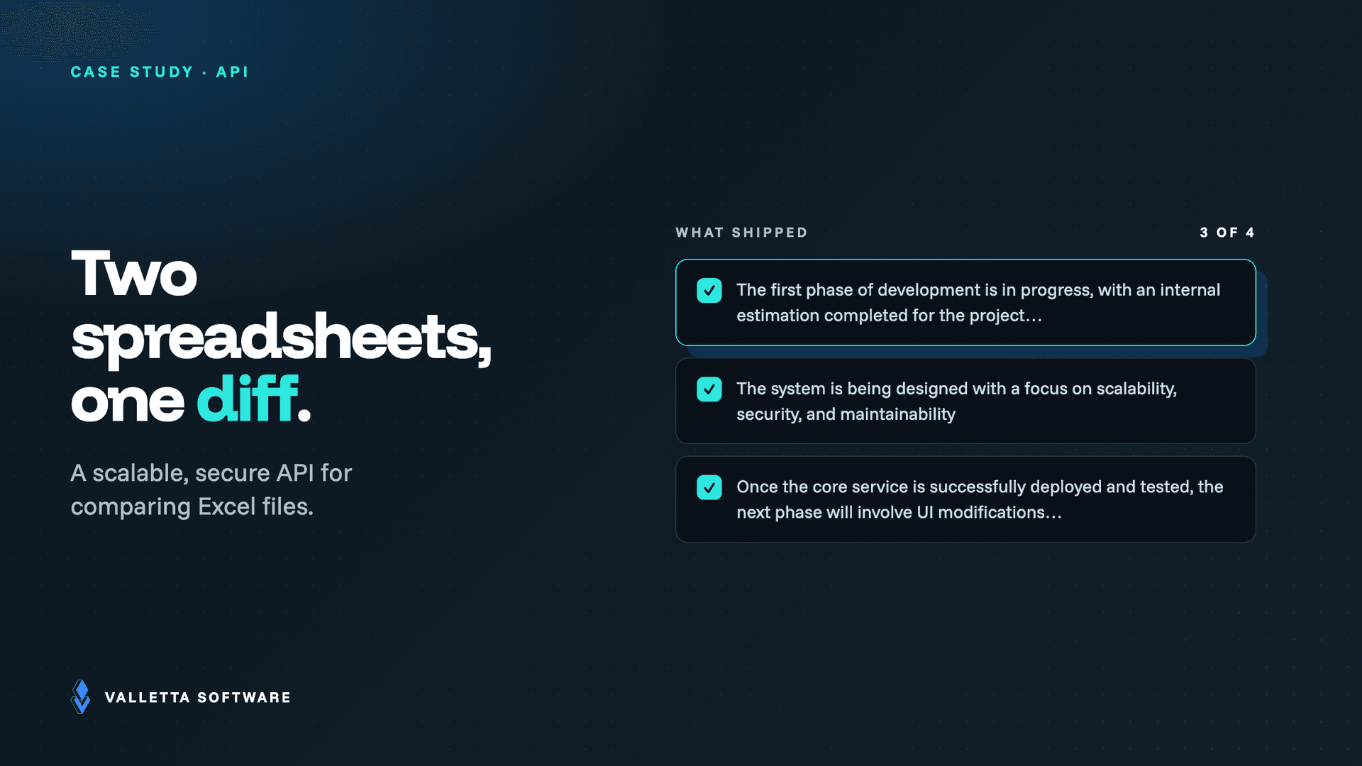 A Scalable and Secure Solution for Comparing Excel Files Via API